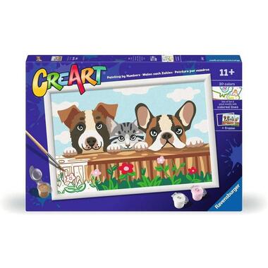 Ravensburger Dipingi con i numeri CreArt Gatti e Cani