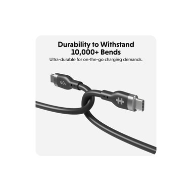 HYPER Câble chargeur USB Silicone USB-C - USB-C 1.5 m