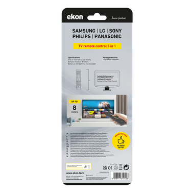 Telecomando TV Samsung, Sony, Philips, Panasonic | Ekon