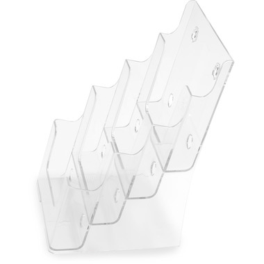 DEFLECTO Prospekthalter Docuholder A5 77901 hoch, 4 Fächer