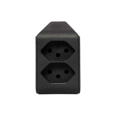 Brennenstuhl Fiche de branchement 2 x T13, pivotant à 300°, noir