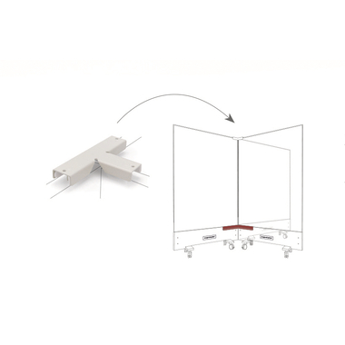 MAGNETOPLAN Top-Connector triple 1146096 blanc, pour Infinity Wall