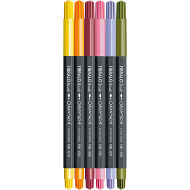 CARAN D'ACHE Classic Fibralo Brush 0.5-5mm 186.806 Bloom 6 Stück