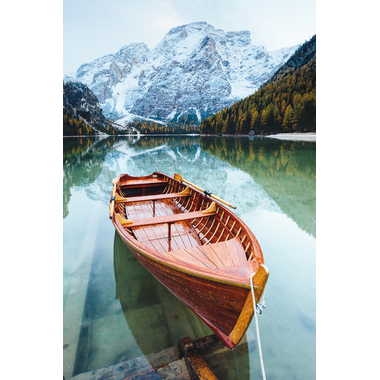 ABC Glückwunschkarte Blanko B6 51853 Boot auf Bergsee