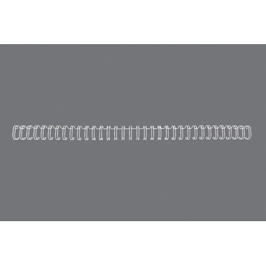 GBC Baguettes de reliure 9.5mm A4 RG810670 blanc, 34 anneaux 100 pcs.