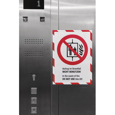 MAGNETOPLAN Cornice calamita magnetofix A3 1131346 SAFETY, rosso/bianco 5 pezzi