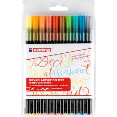 EDDING Brushpen 1340 Soft Colours 1340 E10 10 pcs.