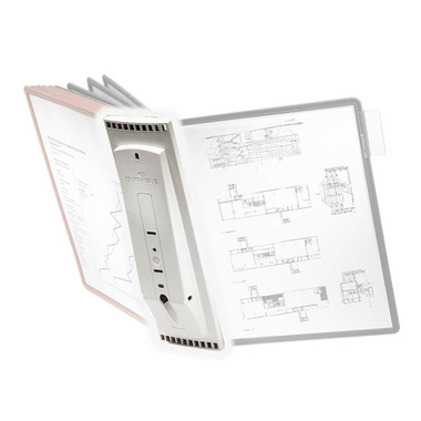 DURABLE Sichttafelsystem SHERPA WAll10 562110 grau für 10 Tafeln o/Tafeln