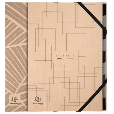 EXACOMPTA Ordnungsmappe Eterneco A4 56747E marrone, ass., FSC 9 scomp.