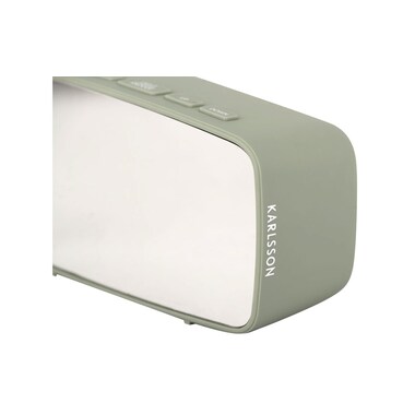 KARLSSON Réveil numérique Mirror ovale Vert