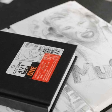 CANSON Sketchbook One 14x21.6cm 200005568 weiss, 100g 98 Blatt