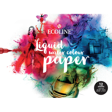 TALENS Carta Ecoline Mix 24x32cm 91582430 290g 12 fogli