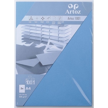 ARTOZ Karten 1001 A4 107696144 220g, marienblau 5 Blatt