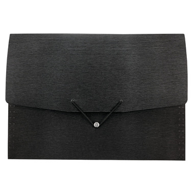KOLMA Fächermappe LineaVerde A4 11.024.06 schwarz, 12 Tabs,PP,Sand,rec.