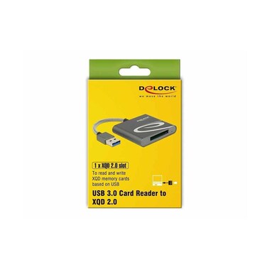 Delock Card Reader Extern USB-A für XQD-2.0-Speicherkarten