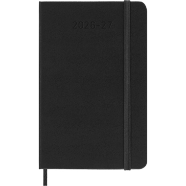 MOLESKINE Wochenkalender 26/27 DHB18WH2Y27 18M HC schwarz 9x14cm