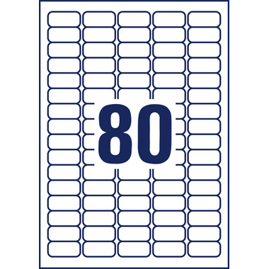 AVERY ZWECKFORM Etiquettes univers. 356x169mm L4732REV-65 blanc 50+15 flls.