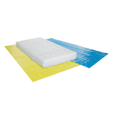 Matratzenhülle 60my aus PE in Blau, 1150x2400mm