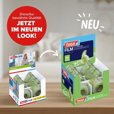 TESA Handabroller 19mmx33m 570690000 Easy Cut Recycled grün