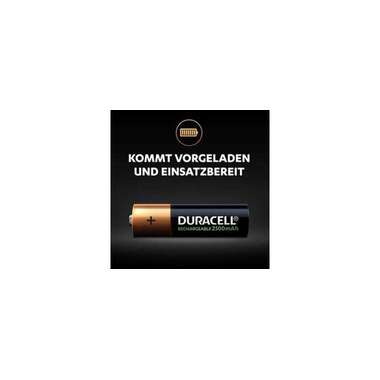 Duracell Batteria Ricaricabile NiMH AA 2500 mAh, 2 pezzi