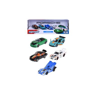 Majorette Car Porsche 5 pieces, 1:64