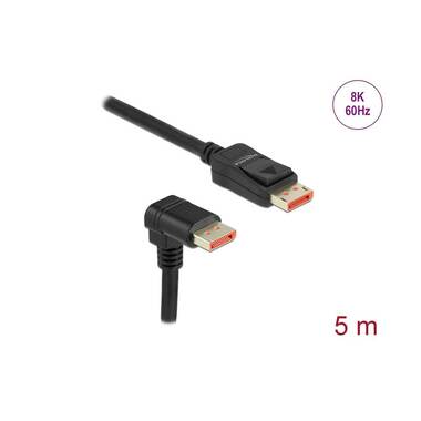 Cavo Delock angolato verso il basso DisplayPort - DisplayPort, 5 m