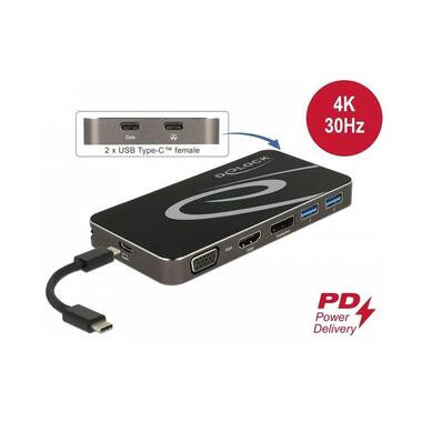 Delock Docking Station USB Type-C – HDMI/DP/VGA/USB Hub/PD