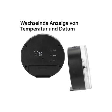 Sveglia digitale ADE 8.1 x 4 cm, nero