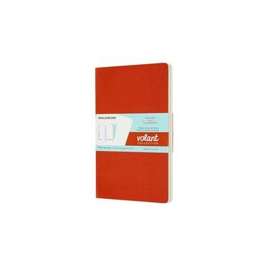 MOLESKINE Notizheft 2x 21x13cm 620534 blanko, korall/marine, 96 S.