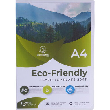 EXACOMPTA Pochettes 120my A4 58320E transparent recycling 100 pcs.