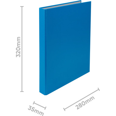 BIELLA Classeur ann.Ringo-Plast 3.5cm 43442205U bleu 2 anneaux A4