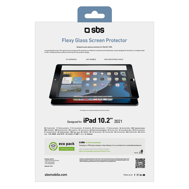 Full Screen Protector Flexible Glass per iPad 10.2" 2021