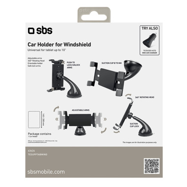 Smartphone-Autohalterung mit Tablet bis zu 10"