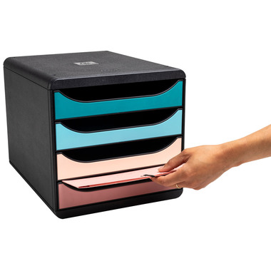 EXACOMPTA Cassettiera Skandi A4+ 310606D multicolori 4 cassetti