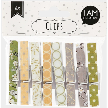 I AM CREATIVE Holzklammern II 6105.56 7.5cm, 8 Stück