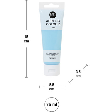 I AM CREATIVE Acrylfarbe 75ml 2001.35 pastellblau