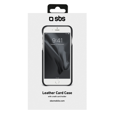Coque rigide en cuir véritable pour iPhone 8 et iPhone 7