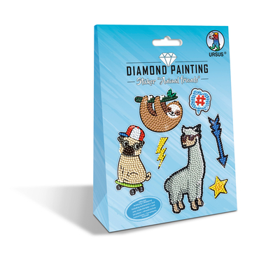 URSUS Diamond Sticker Animal 43500005 10x15cm 2 Bogen