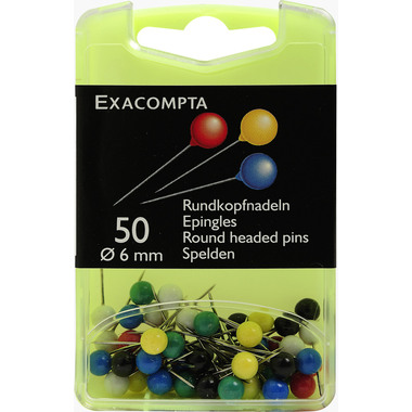 EXACOMPTA Spilla 15mm 14375E ass. 50 pezzi