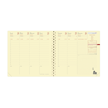 QUO-VADIS Recharge Exec.Pres. 2026 654045Q 1S/2P Impala/Soho/Silk 16x16cm