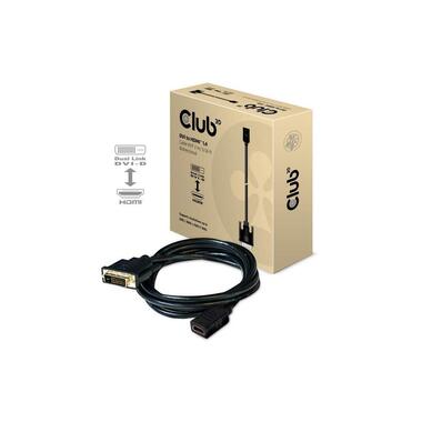 Club 3D Cable DVI-D - HDMI 1.4, 2 m, Bidirectional