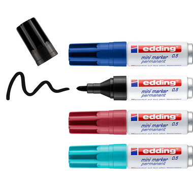 EDDING Mini Marker 0-E4 ass. 4 pezzi