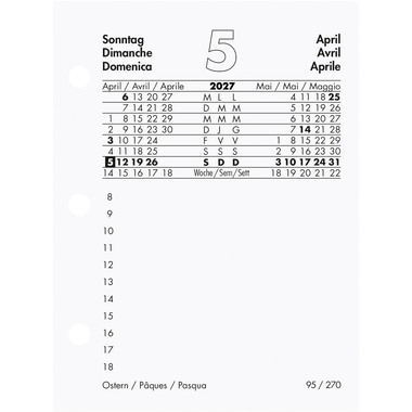 BIELLA bloc-notes 2027 885700000027U 1A/1P gris/noir ML 8x10.8cm