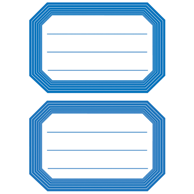 HERMA Etiquettes 55×82mm 5714 bord bleu, ligné 12 pcs.
