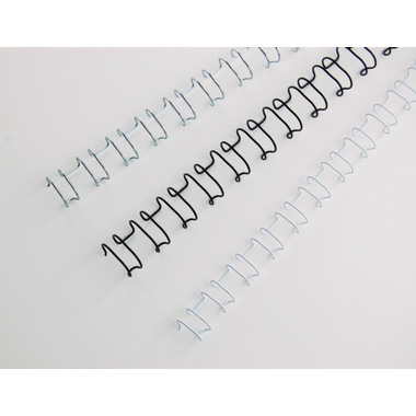 GBC Baguettes de reliure 10mm A4 IB165283 blanc, 21 anneaux 100 pcs.