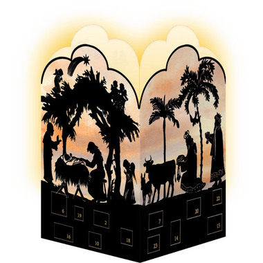 COPPENRATH Adventskalender 16.5x11.5cm 92998 Nostalgische Scherenschnitte