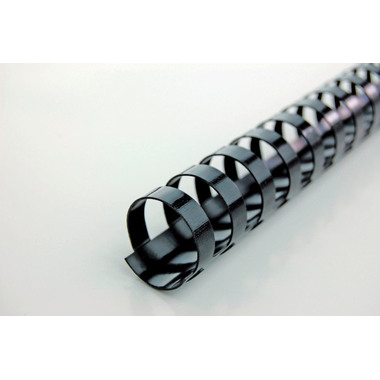 GBC Plastikbindrücken 8mm A4 4028174 schwarz, 21 Ringe 100 Stück