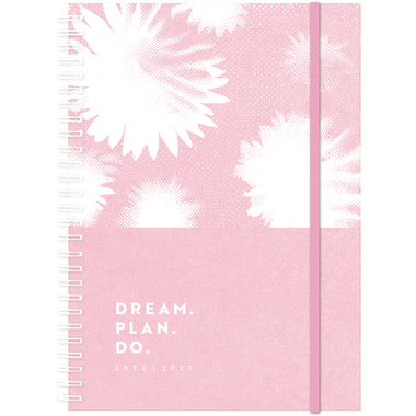 SIMPLEX Schüleragenda Kraftpap. 26/27 500413.27 1W/2S 17M Pink ML 12x16.5cm