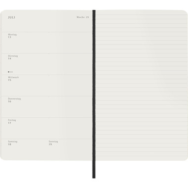 MOLESKINE Agenda Classic Large 2026 DSB12WN3DY26 1W/1S schwarz SC 13x21cm