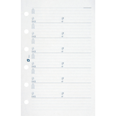 SUCCES Agenda Junior Adressseiten 84201200U weiss 50 Blatt 8x12.5cm